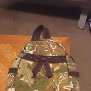 Belvah camoflauge quilted back pack